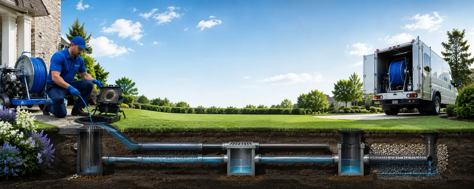Outdoor drain cleaning information for Westphalia, KS